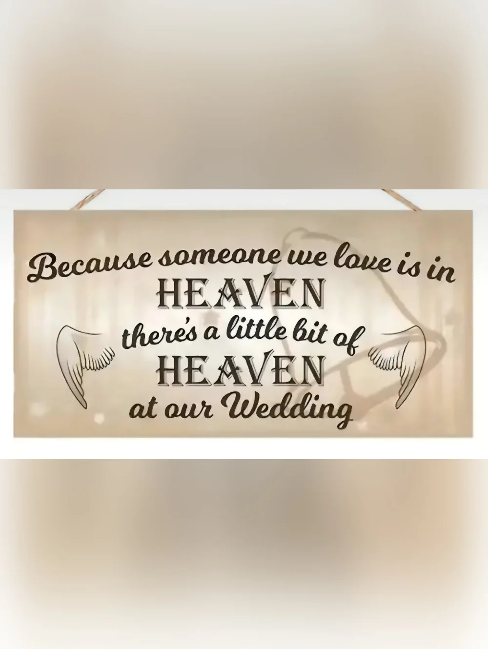 NEW ONE PIECE HANGING SIGN FOR WEDDING 39